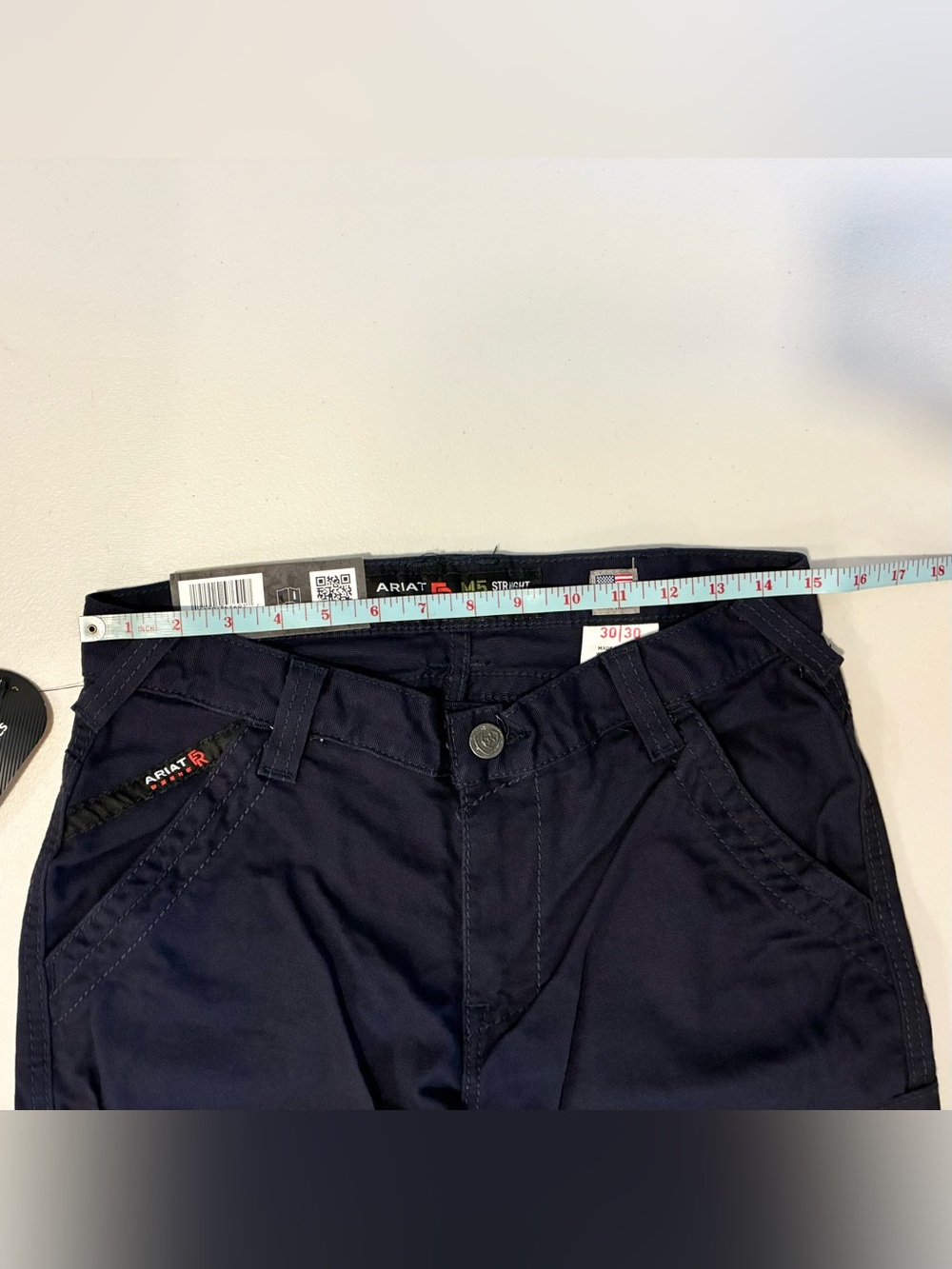 Ariat Men's Dark Navy FR M5 Stretch DuraLight Cordura Work Pants - Size: 30/30 - Picture 5 of 10